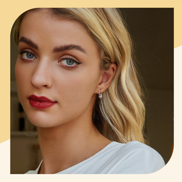 Female Cute Funny Naughty Cat S925 Sterling Silver Earrings My Store