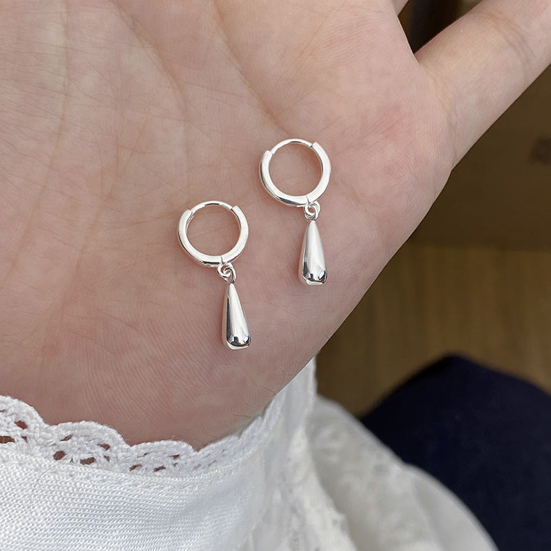 S925 Sterling Silver Teardrop Pendant Earrings