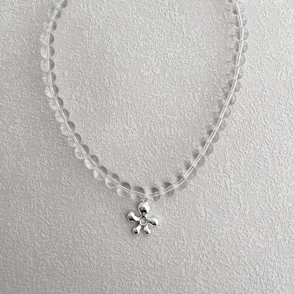 Female Crystal String Beads Fashion Short Necklace