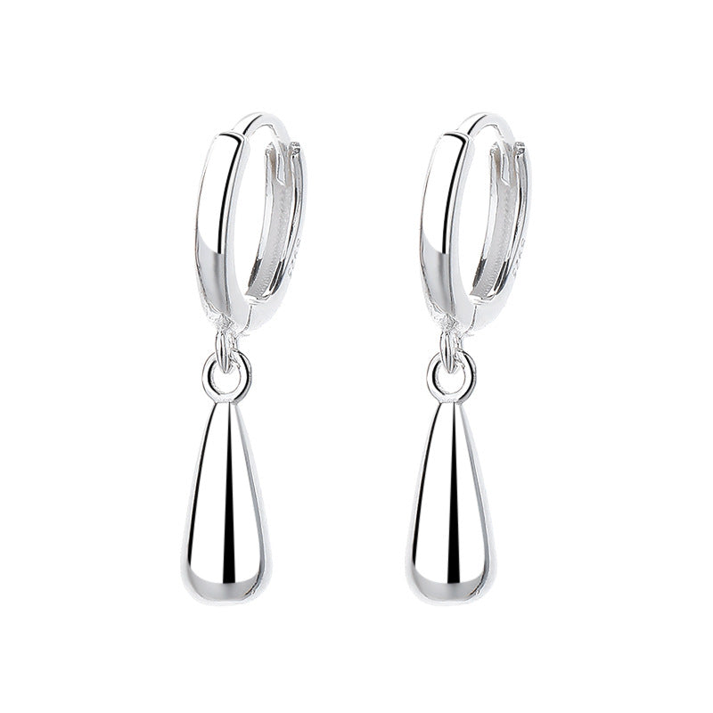 S925 Sterling Silver Teardrop Pendant Earrings