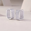 1Star Light Luxury Fashion Diamond Earrings Stud Set With Mosan Diamond Silver Jewelry