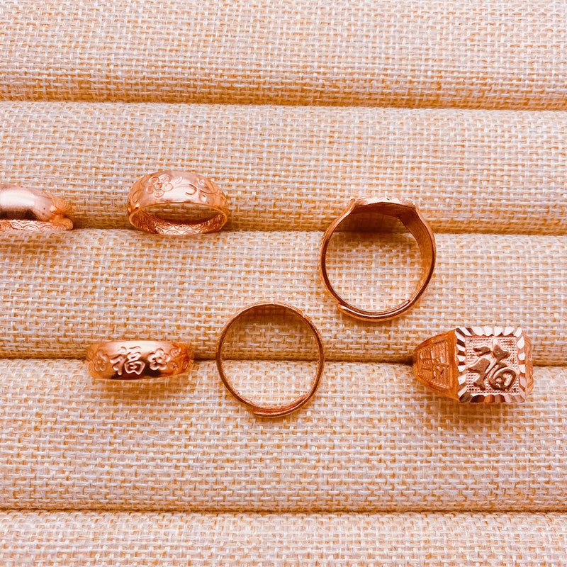 Purple Copper Men's Fortune-Bringing Red Copper Ring Kelly's Special Delivery